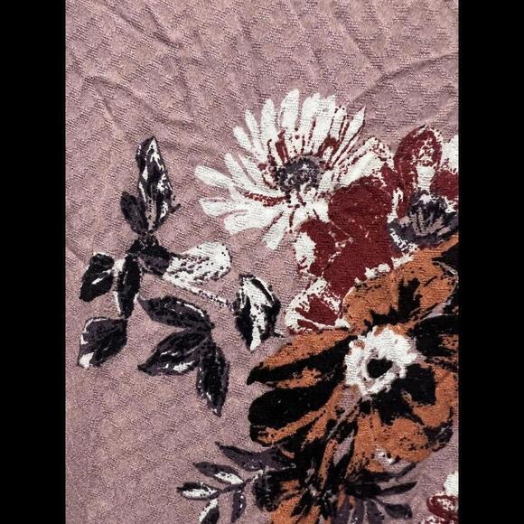 TORRID ☆ Mauve Floral Print Peplum Sleeveless Rayon Tank Top ☆ Size‎ 00 - Picture 4 of 4